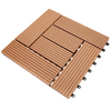 Boedika ST02SA1 B Bamboo Composite Interlocking Brown Deck Tile, 12-Inch by 12-Inch , 11 Tiles Per Carton 11 Square Feet