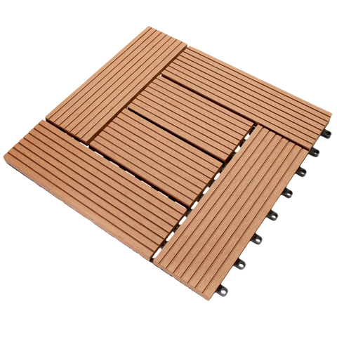 Boedika ST02SA1 B Bamboo Composite Interlocking Brown Deck Tile, 12-Inch by 12-Inch , 11 Tiles Per Carton 11 Square Feet
